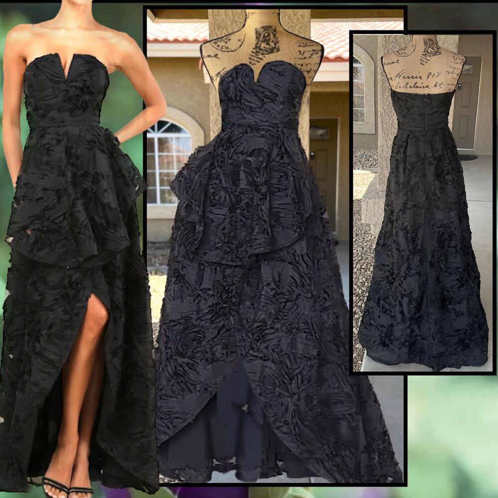 Lulu's Black Strapless Maxi Dress